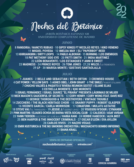Las Noches del Botánico continúan durante todo el mes de julio 1 cartel noches del botanico