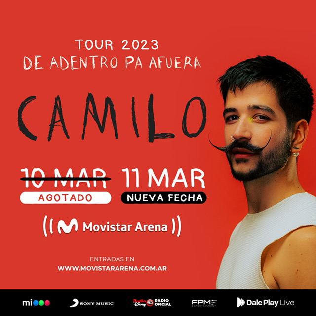 Camilo se presenta en el Movistar Arena en Argentina con dos fechas en marzo 1 camilo