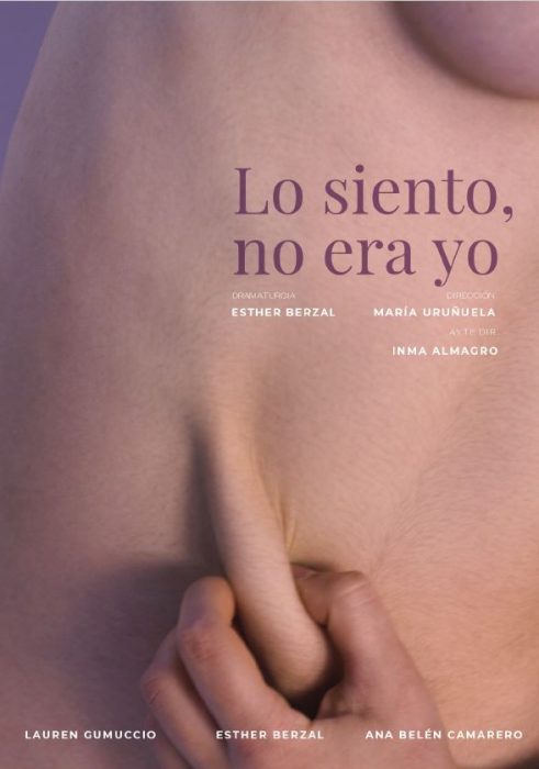 Recomendaciones teatrales en Madrid 4 cartel lo siento e1682446696689